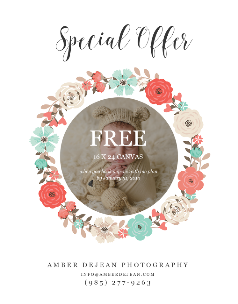 Newborn special free canvas