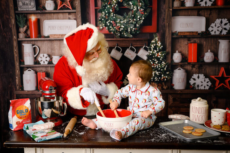 Baking with Santa