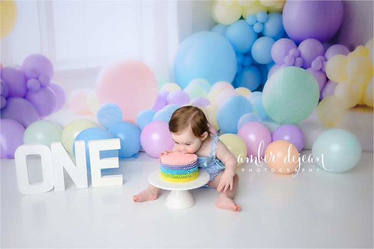 Kate first birthday cake smash