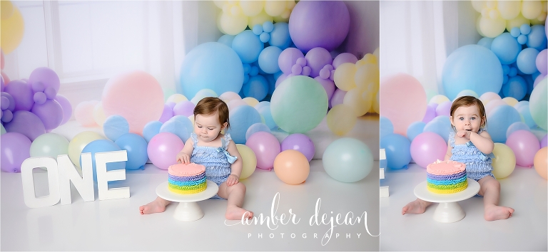 Kate first birthday cake smash