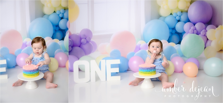 Kate first birthday cake smash