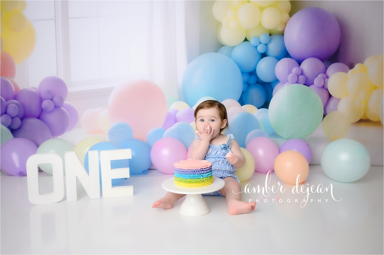 Kate first birthday cake smash