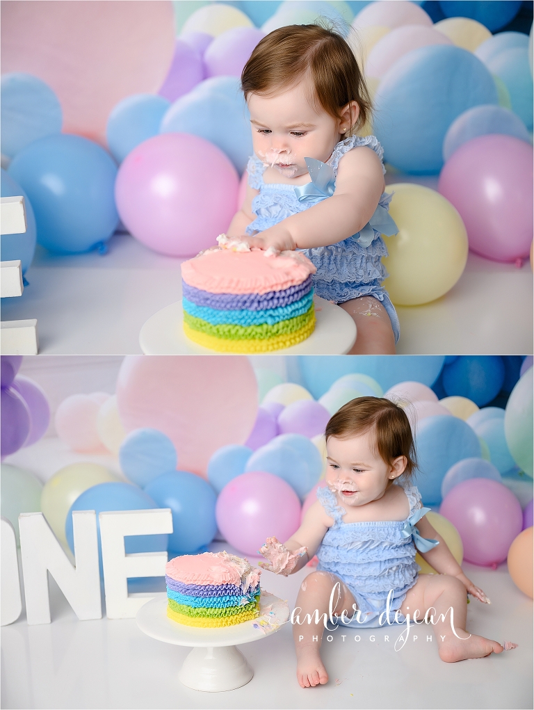 Kate first birthday cake smash