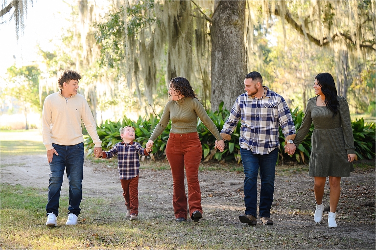 Family session at Fairview park